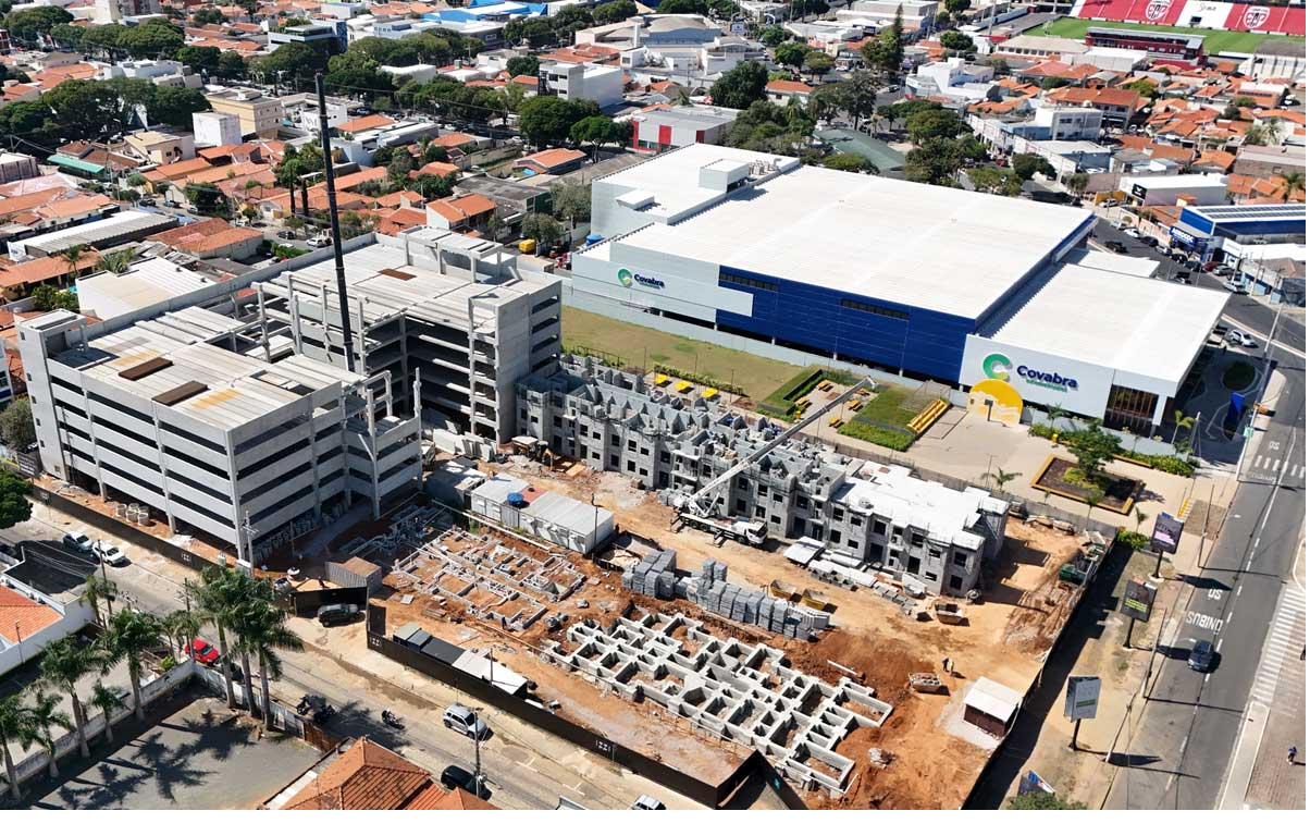 Obra IZZI Residence em andamento